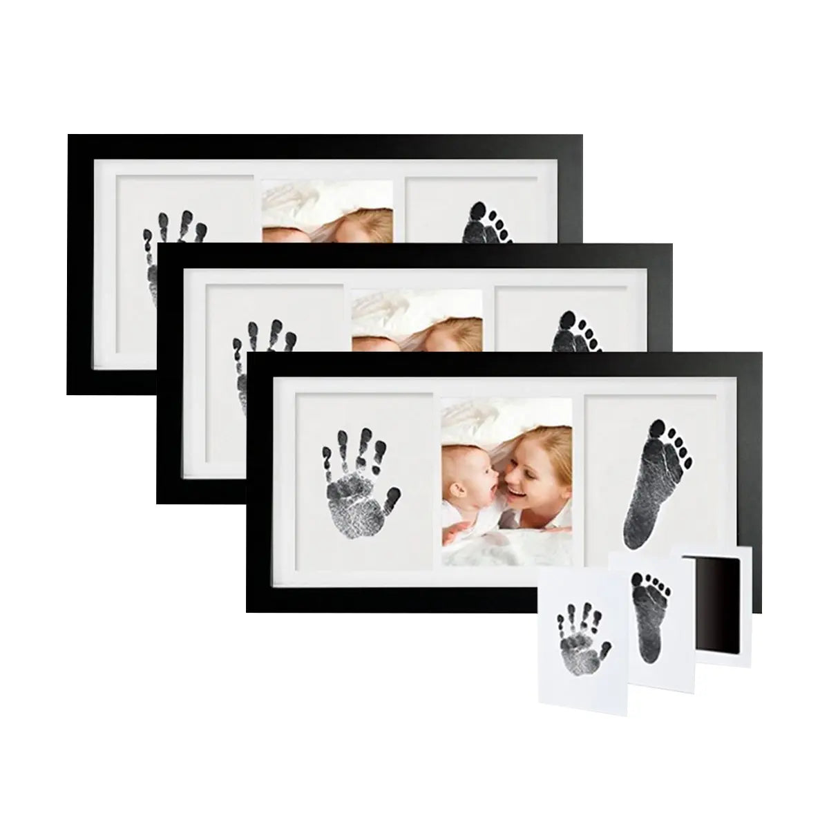 Jhonnyshop Inkprint Keepsake Frame displaying a personalized inkprint and photo display for cherished memories.