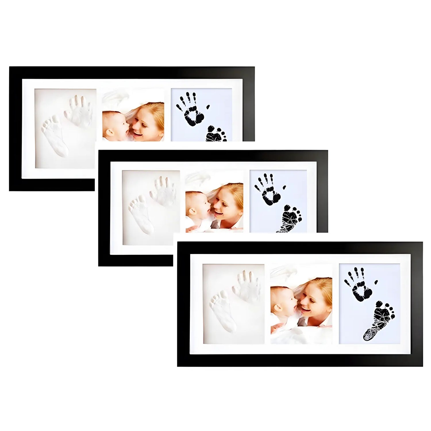 Jhonnyshop Inkprint Keepsake Frame with engraved design and space for photos or mementos, displayed on a neutral background.