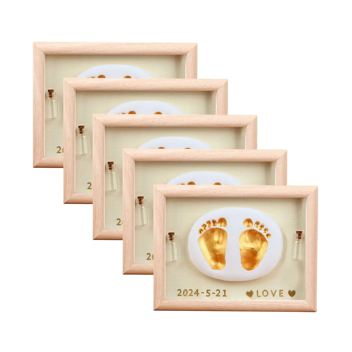 Jhonnyshop Inkprint Keepsake Frame displaying a personalized ink print and decorative border on white background.