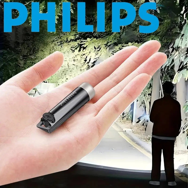 Jhonnyshop mini rechargeable EDC keychain flashlight with Type-C port and three light modes, compact and portable for everyday carry.