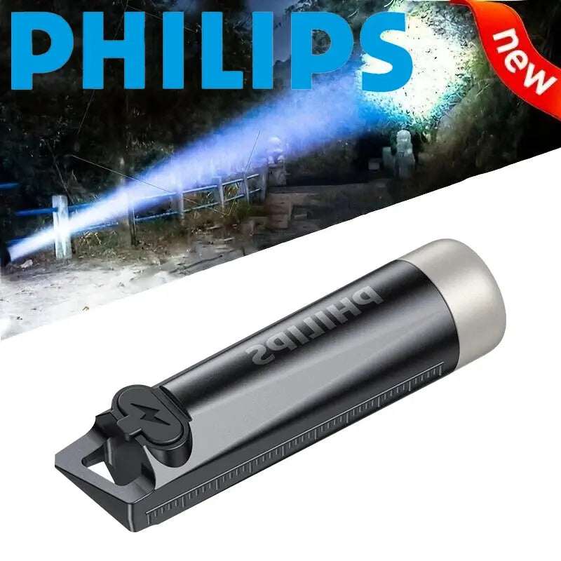 Jhonnyshop Mini Rechargeable EDC Keychain Flashlight with Type-C port and three lighting modes, compact and portable for everyday use.