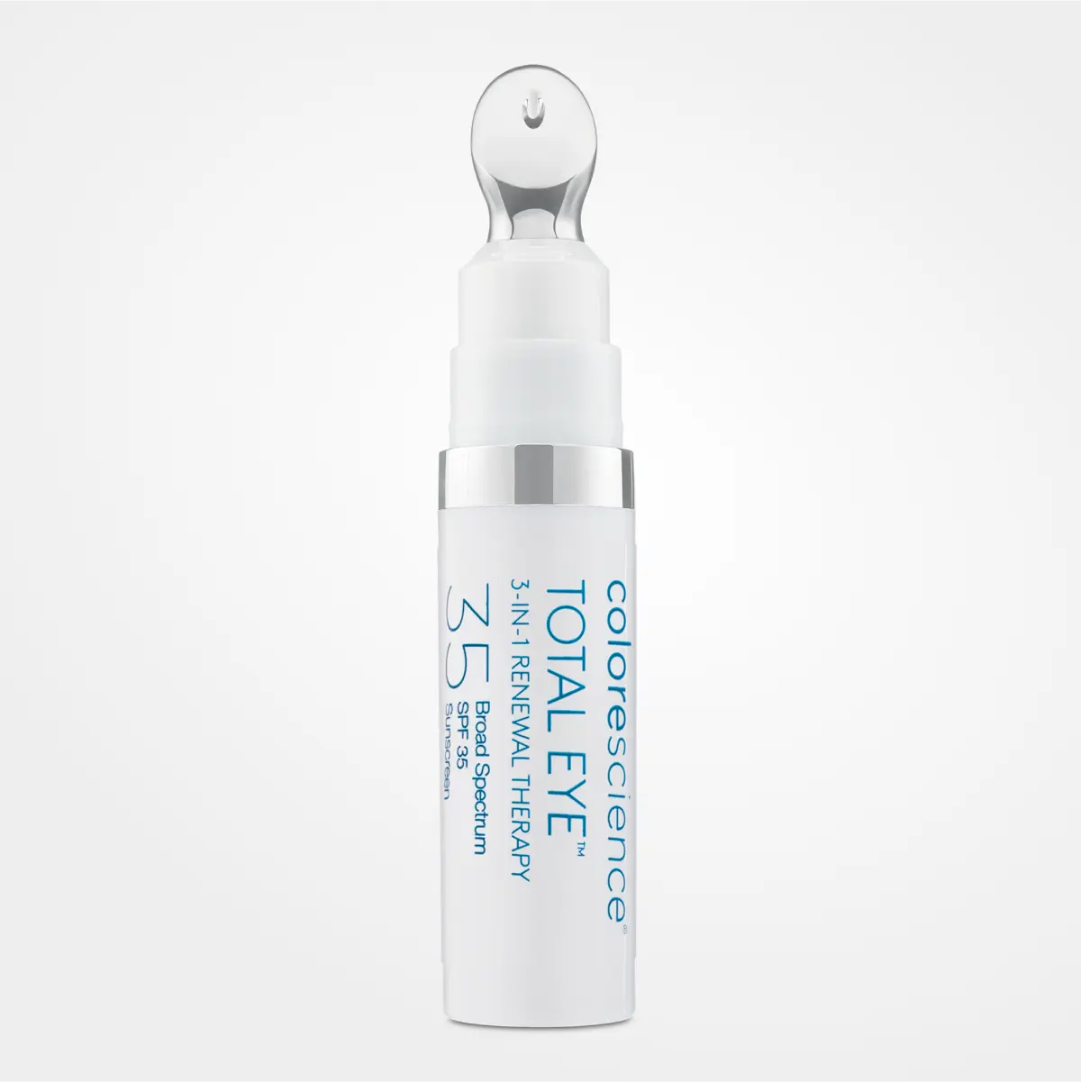 Wedoskin Colorescience Total Eye 3-In-1 Renewal Therapy SPF 35 with eyes, lips, and cheeks application in sleek packaging