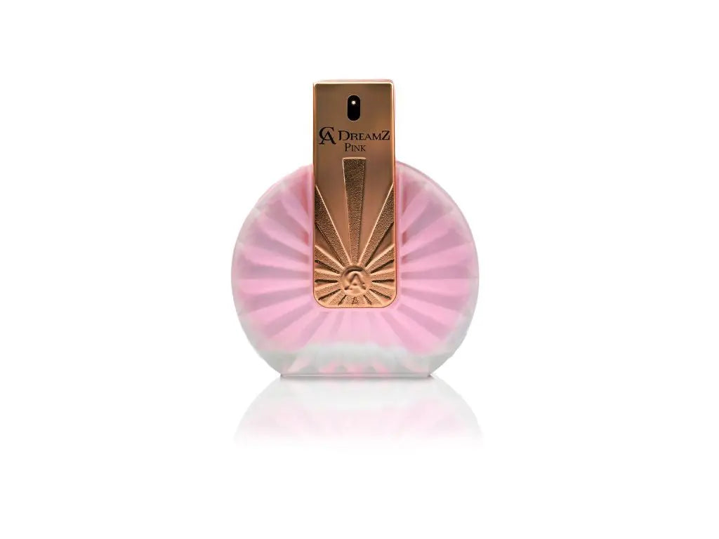 Amani Manor Chris Adams Dreamz Pink Eau de Parfum for Women in 100mL bottle, showcasing a pink fragrance bottle with floral accents.