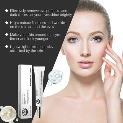Lakinza Dr.Melaxin Eyephalt eye cream for eyebags in 10ml container, designed to reduce puffiness and dark circles around the eyes.