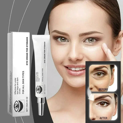 Lakinza Dr.Melaxin Eyephalt eye cream for reducing eyebags in 10ml jar, K-beauty skincare product for eye area.